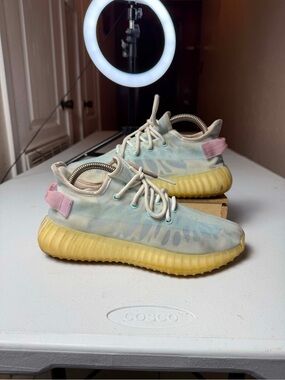 Adidas Yeezy Boost 350 V2 Mono Ice GW2869 Blue Men's Athletic Men's Sz 3.5-5